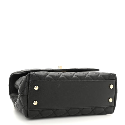 Chanel Caviar Quilted Mini Coco Handle Flap Black 4 of 10