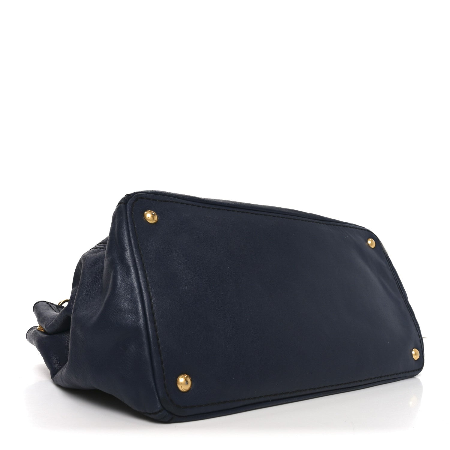 Prada Soft Calfskin Shopping Tote Baltico 4 of 10