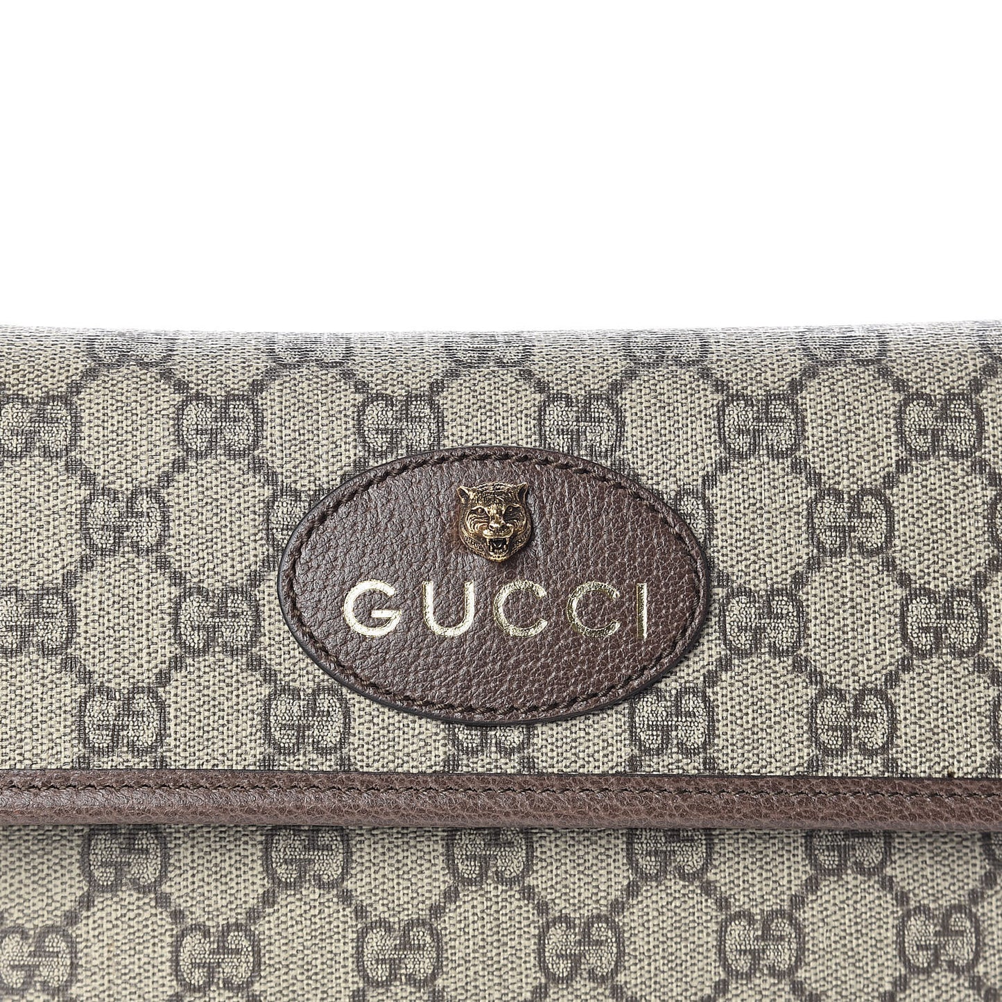 GG Supreme Monogram Neo Vintage Web Belt Bag Brown