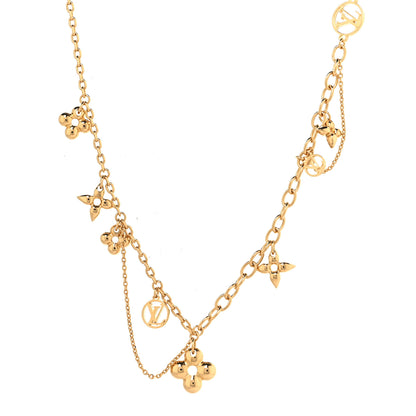Louis Vuitton Metal Blooming Supple Necklace Gold 1 of 6