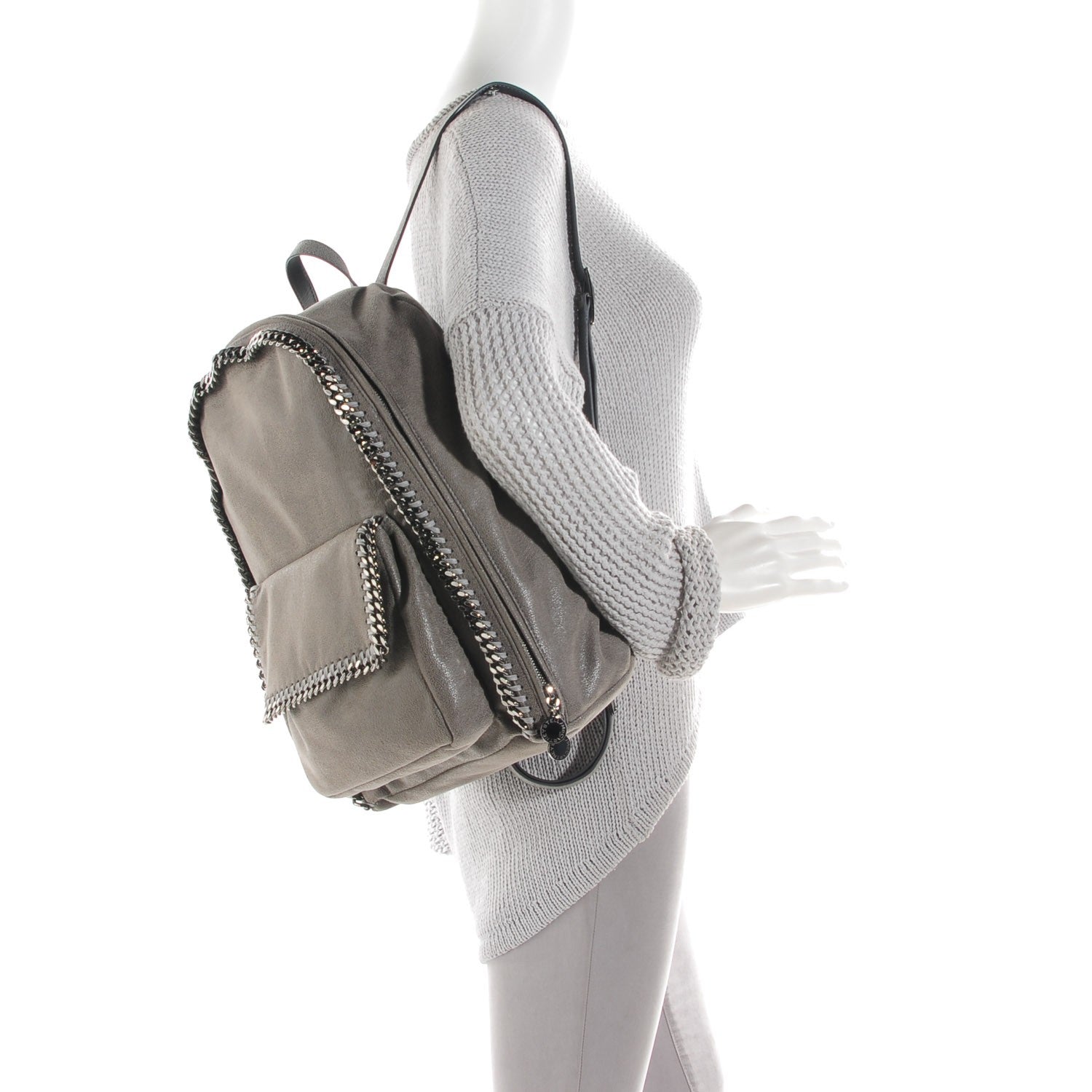 Stella McCartney Shaggy Deer Rucksack Backpack Grey 2 of 8