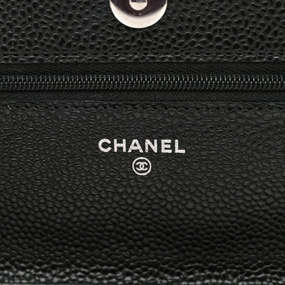 Chanel Caviar Quilted Wallet on Chain WOC Black 6 of 11
