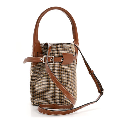 Celine Smooth Calfskin Tweed Nano Big Bag Bucket Tan 3 of 12
