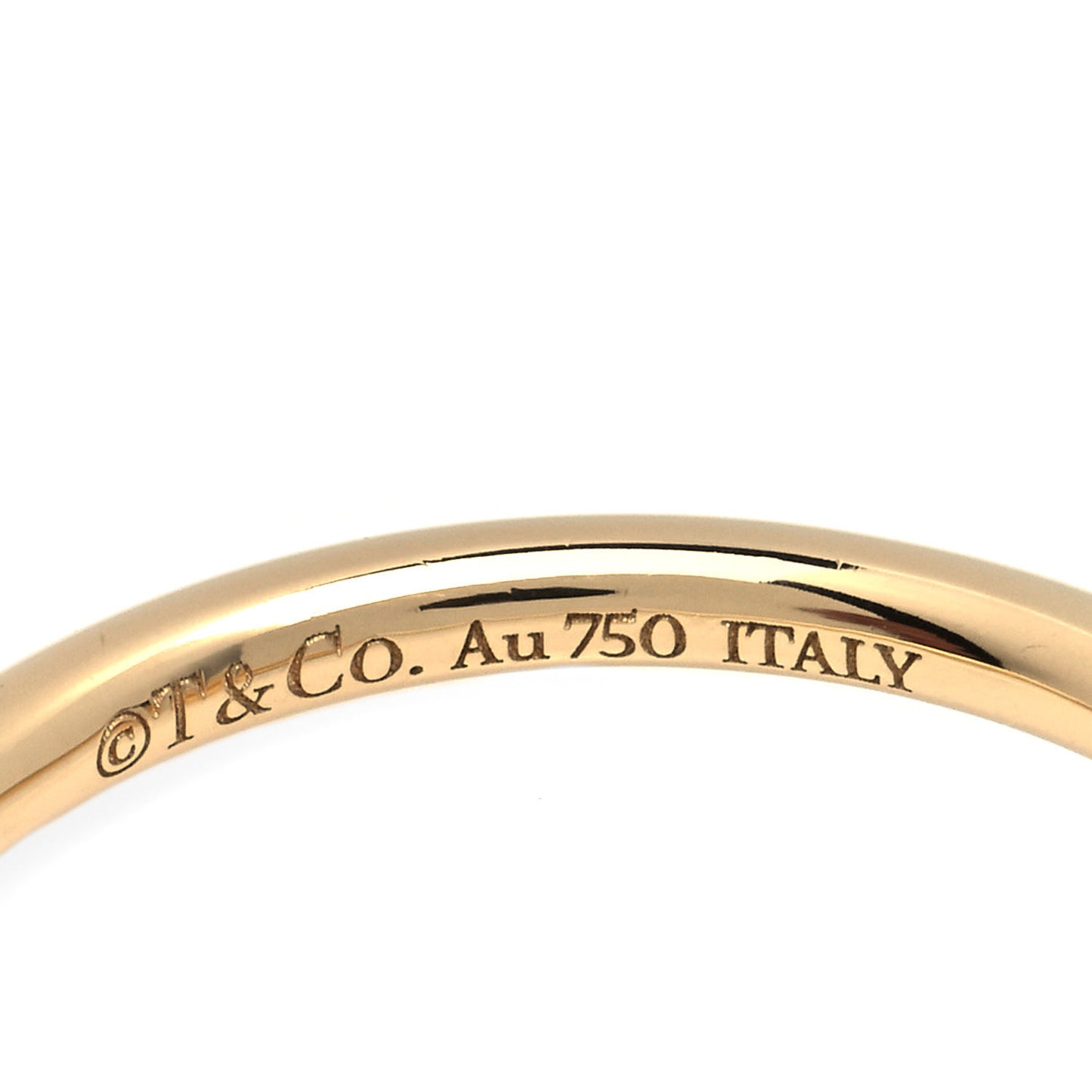 18K Yellow Gold T Wire Ring 53 6.5