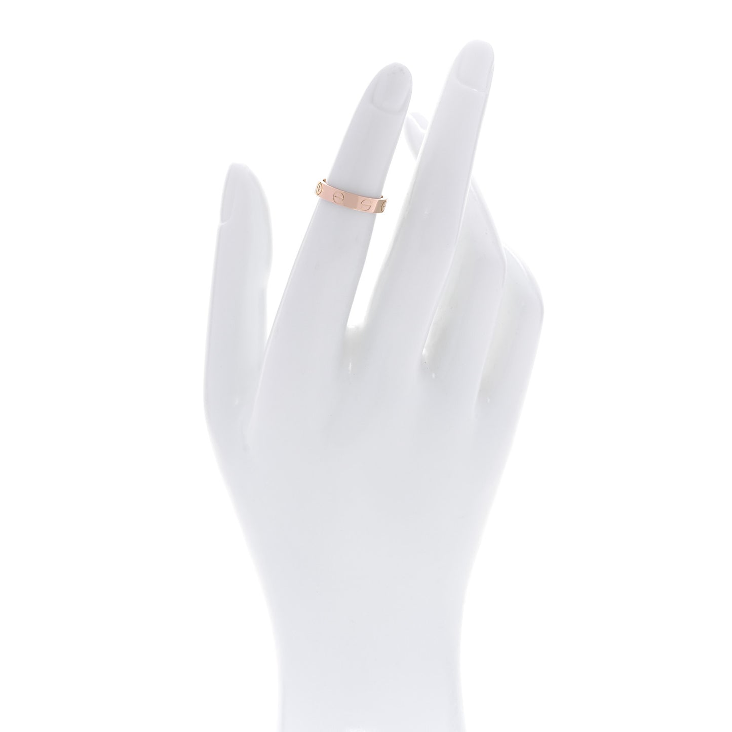 18K Pink Gold 3.5mm LOVE Wedding Band Ring 45 3.5