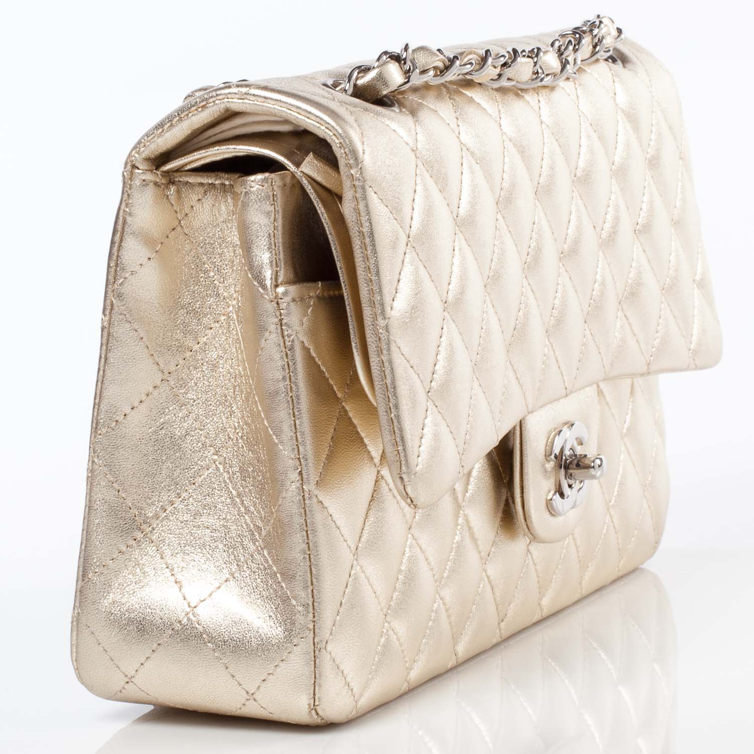 Chanel Lambskin Medium Double Flap Gold 3 of 10