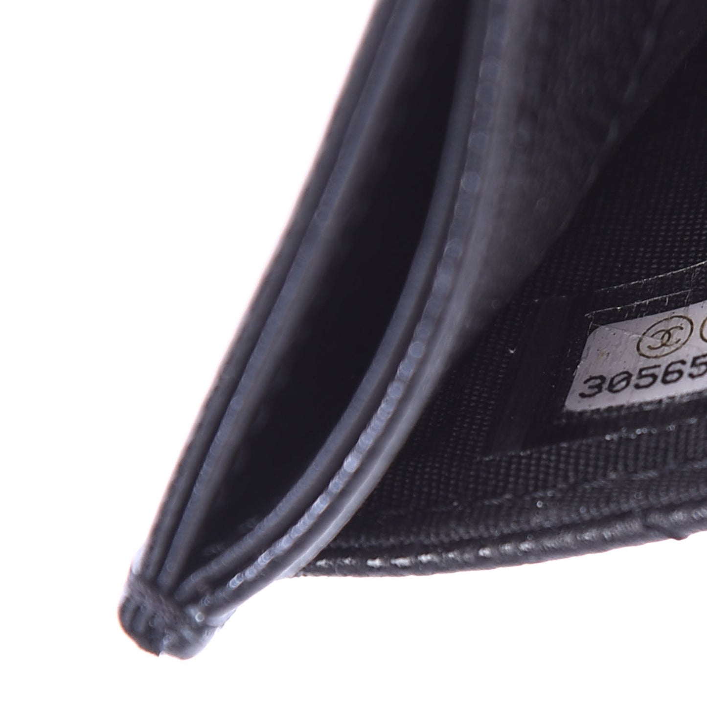Caviar Quilted My Everything Card Holder Black