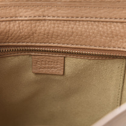 Celine Drummed Calfskin Nano Luggage Camel 6 of 13