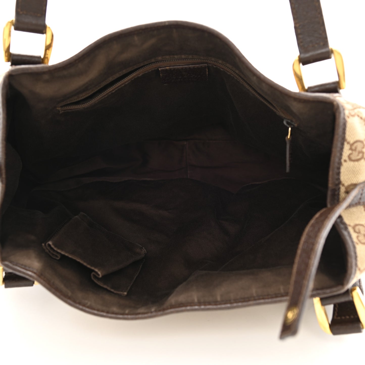 Monogram Medium Abbey Shoulder Bag Dark Brown