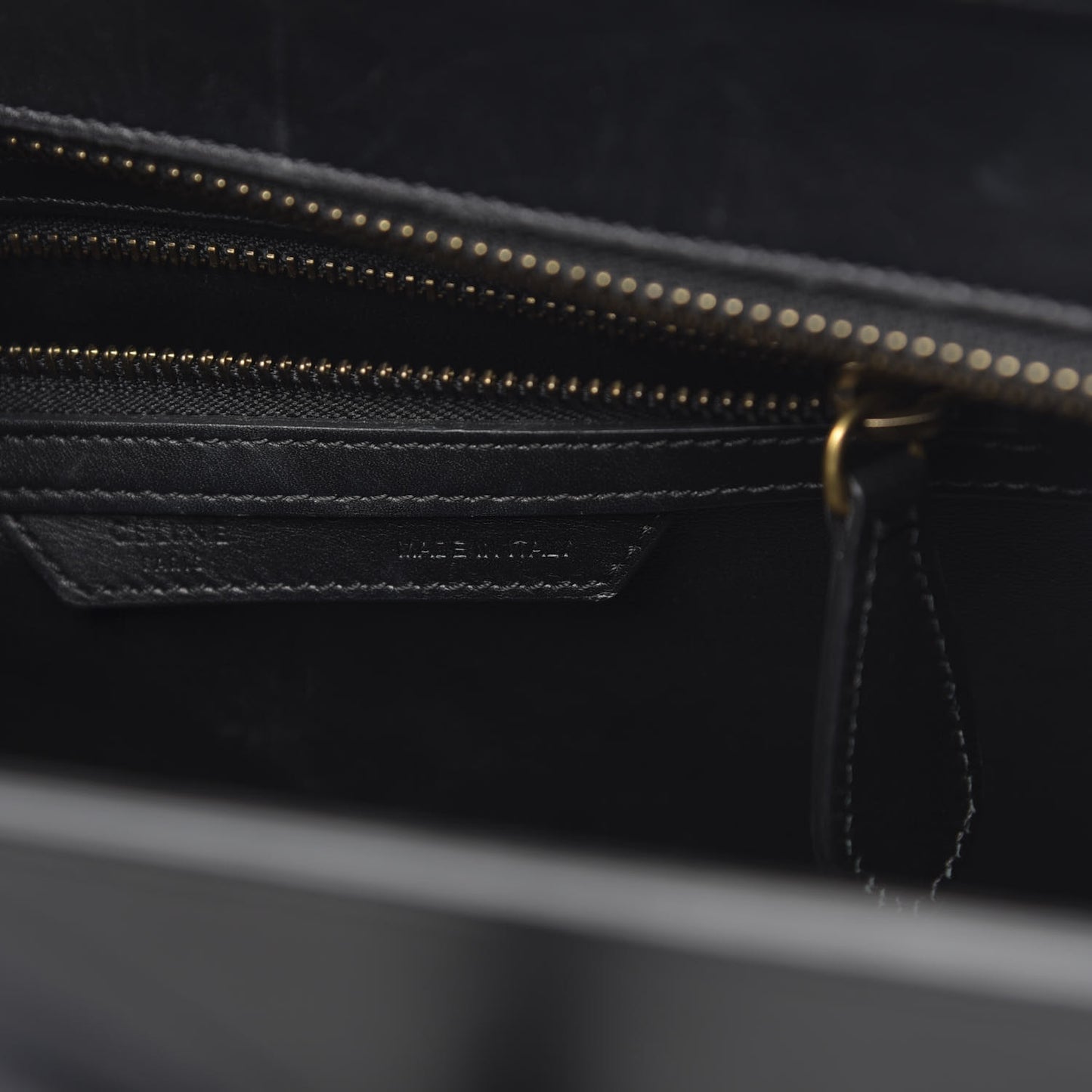 Drummed Calfskin Suede Tri-color Micro Luggage Amber