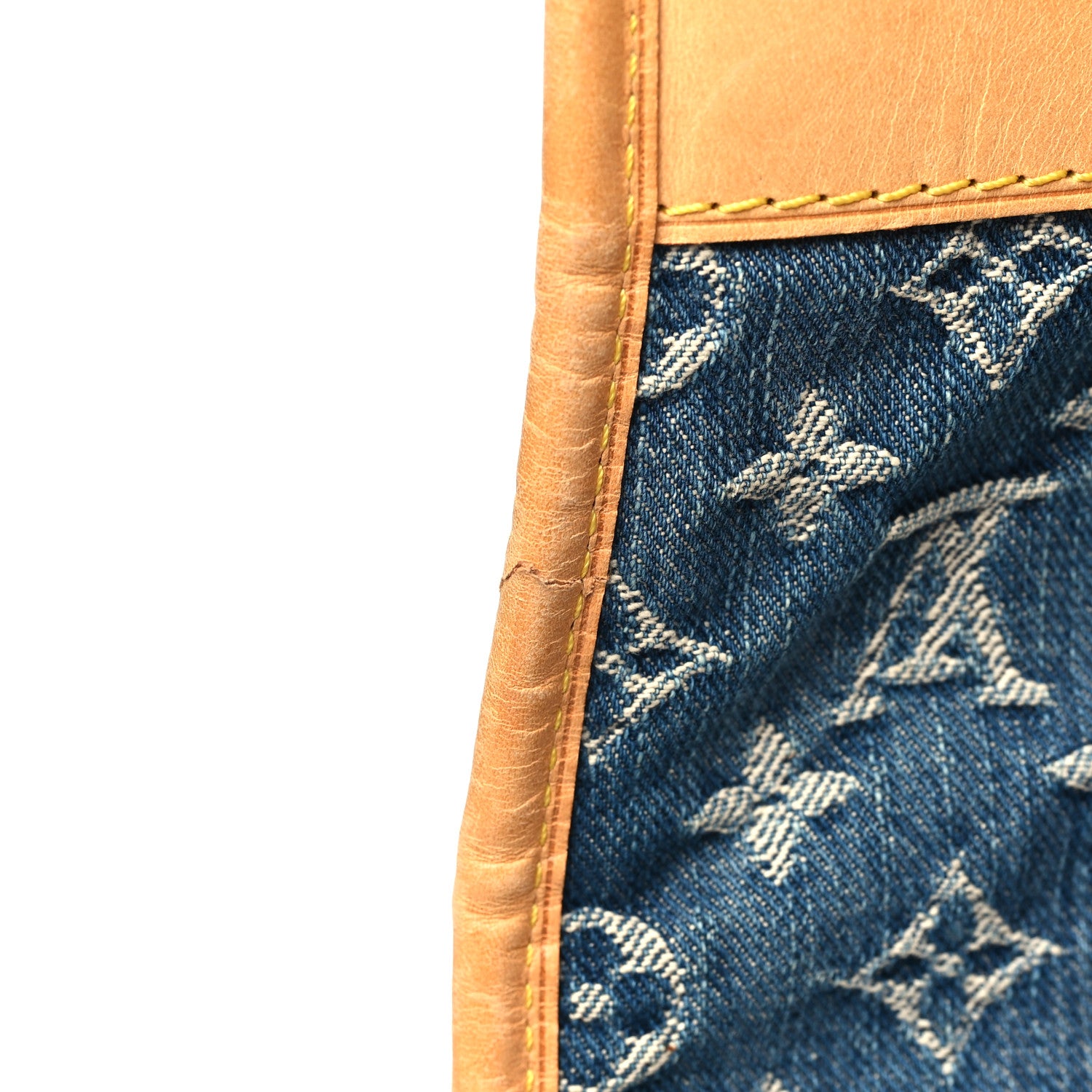 Louis Vuitton Monogram Denim Sac Plat Blue 12 of 13