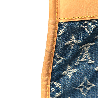 Louis Vuitton Monogram Denim Sac Plat Blue 12 of 13