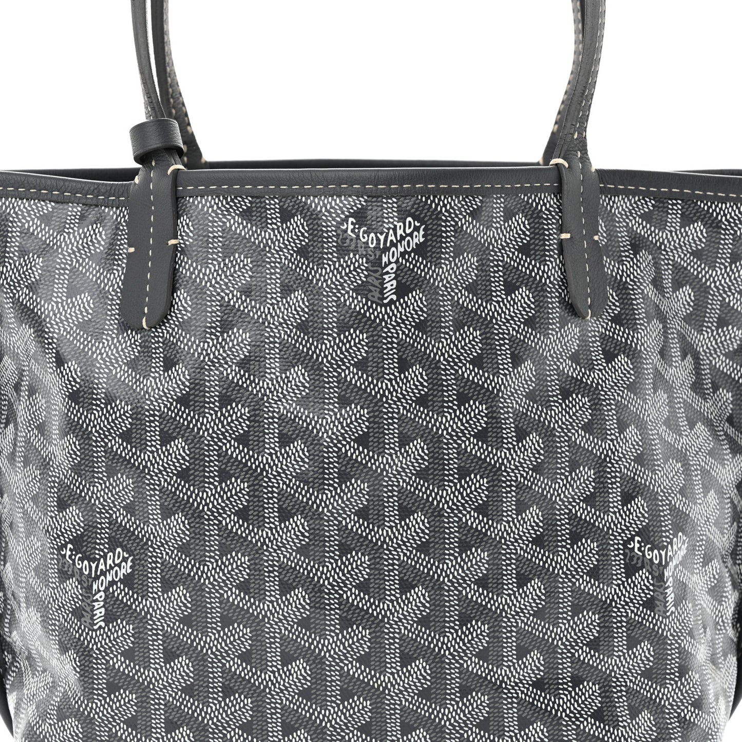 Goyardine Reversible Mini Anjou Grey