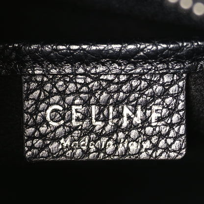 Celine Drummed Calfskin Nano Luggage Black 6 of 8