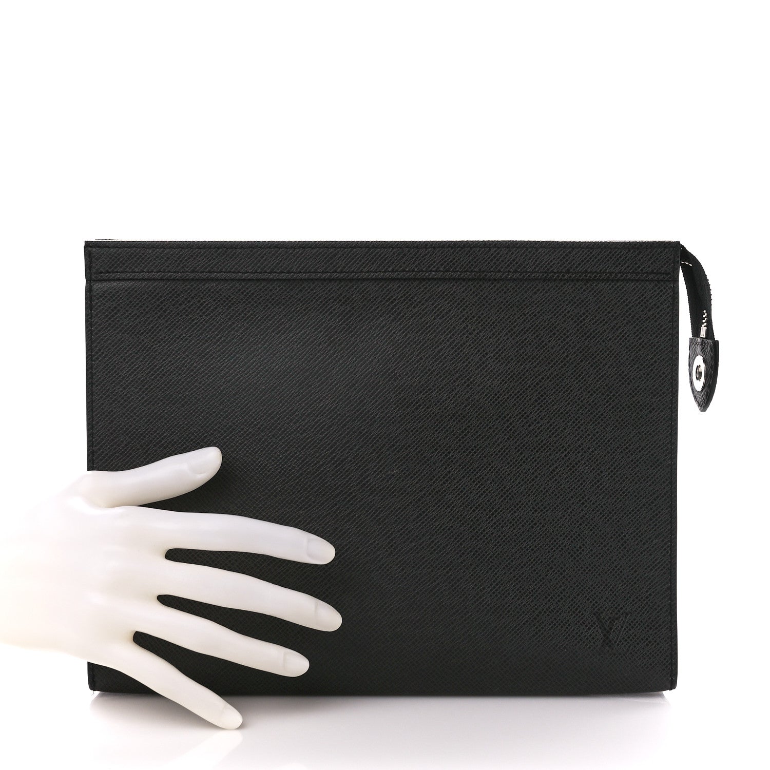 Louis Vuitton Taiga Pochette Voyage MM Black 2 of 10