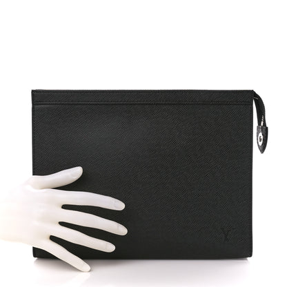 Louis Vuitton Taiga Pochette Voyage MM Black 2 of 10