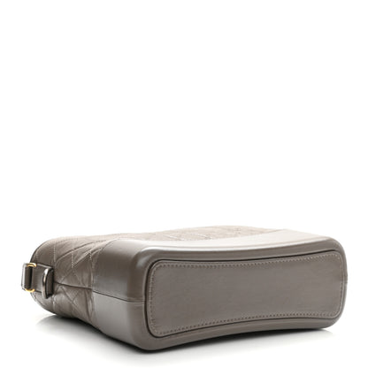 Chanel Aged Calfskin Quilted Medium Gabrielle Hobo Grey 4 of 8