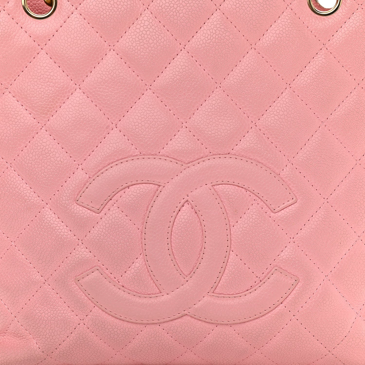 Chanel Caviar Quilted Petit Shopping Tote PST Pink 14 of 14