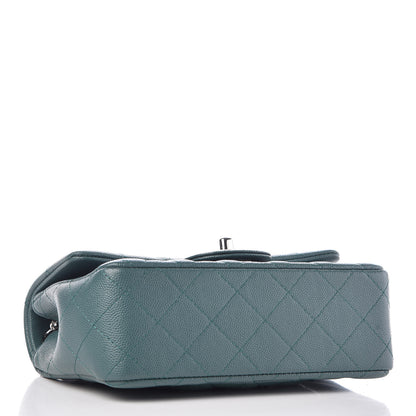 Chanel Caviar Quilted Mini Rectangular Flap Dark Green 4 of 10