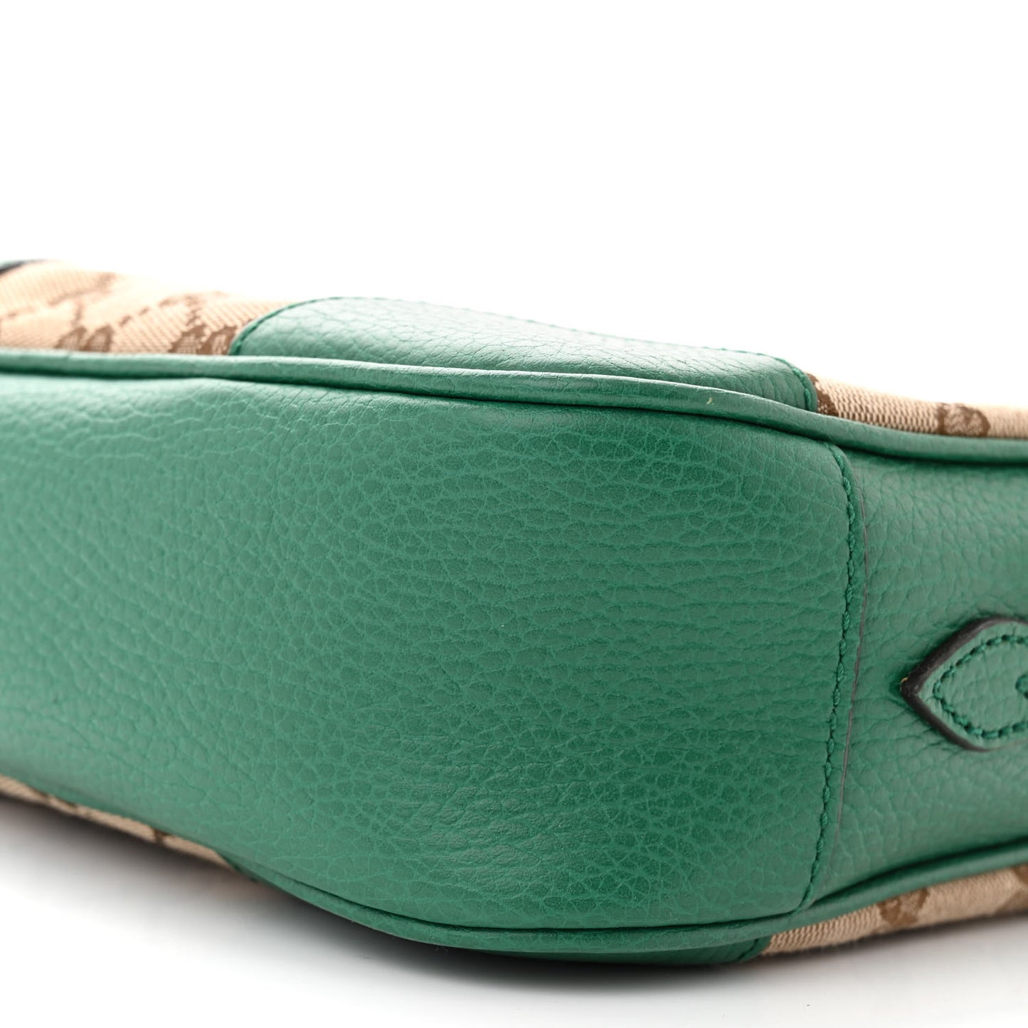 Monogram Dollar Calfskin Mini Bree Messenger Bag Beige Ebony Emerald