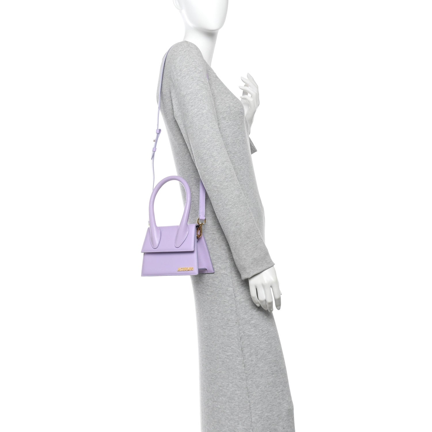 Jacquemus Smooth Calfskin Le Chiquito Moyen Lilac 2 of 9