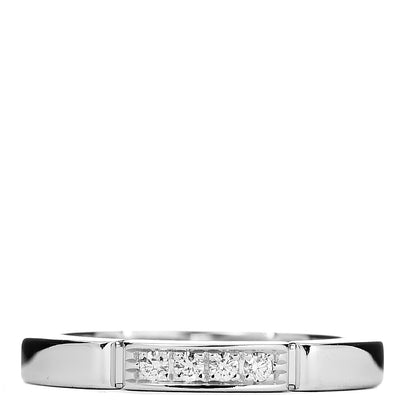 Cartier 18K White Gold Diamond Maillon Panthere Wedding Band Ring 48 4.5 1 of 5