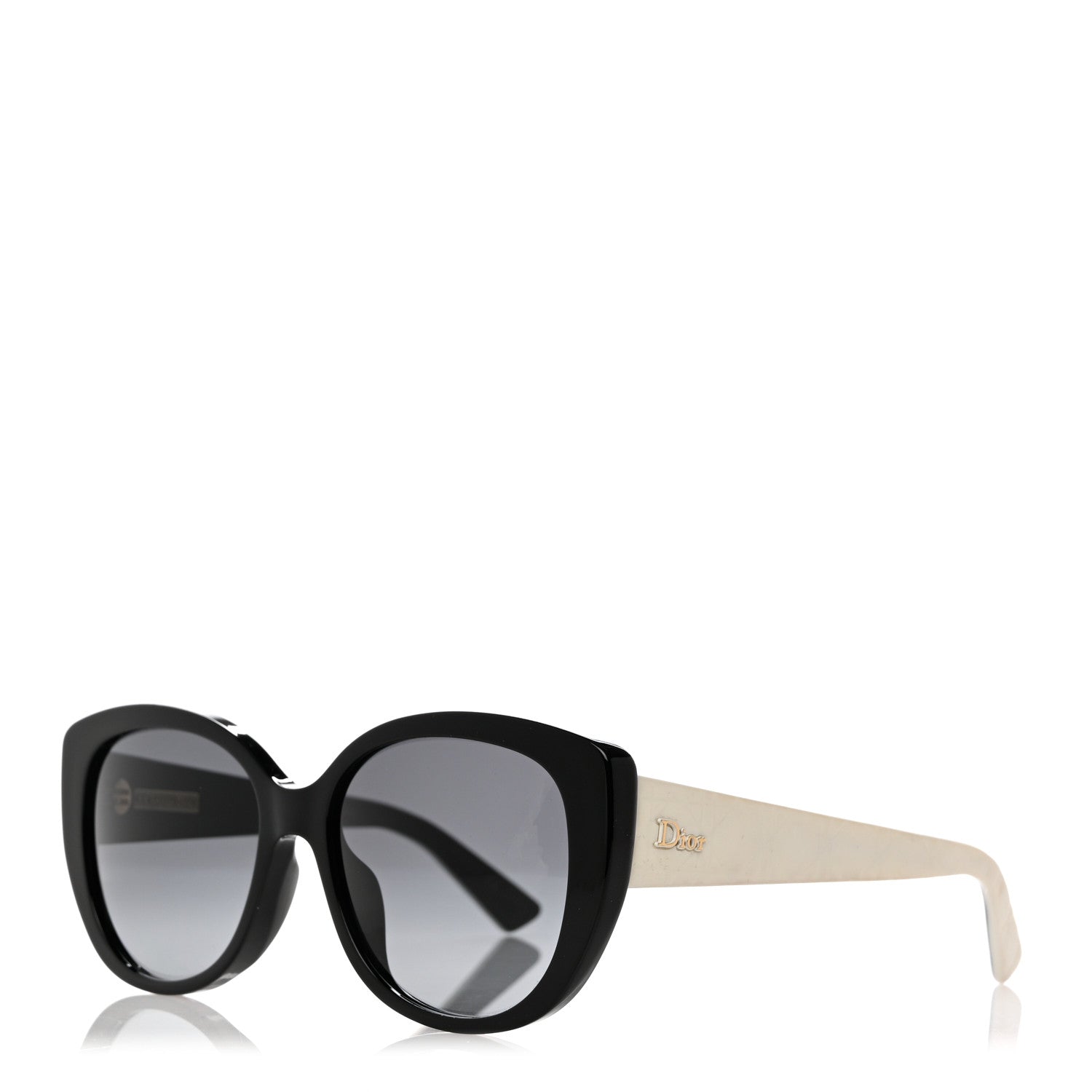 Christian Dior Cannage Dior Lady 1N Sunglasses Black Ivory 1 of 8