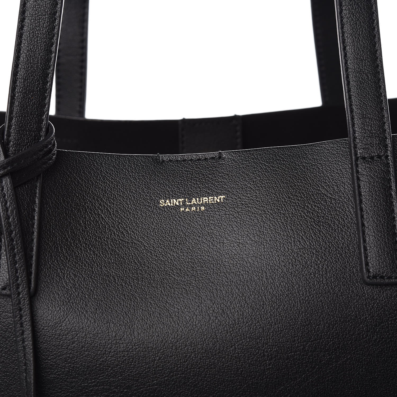Saint Laurent Calfskin Large Shopping Tote Black 11 of 11