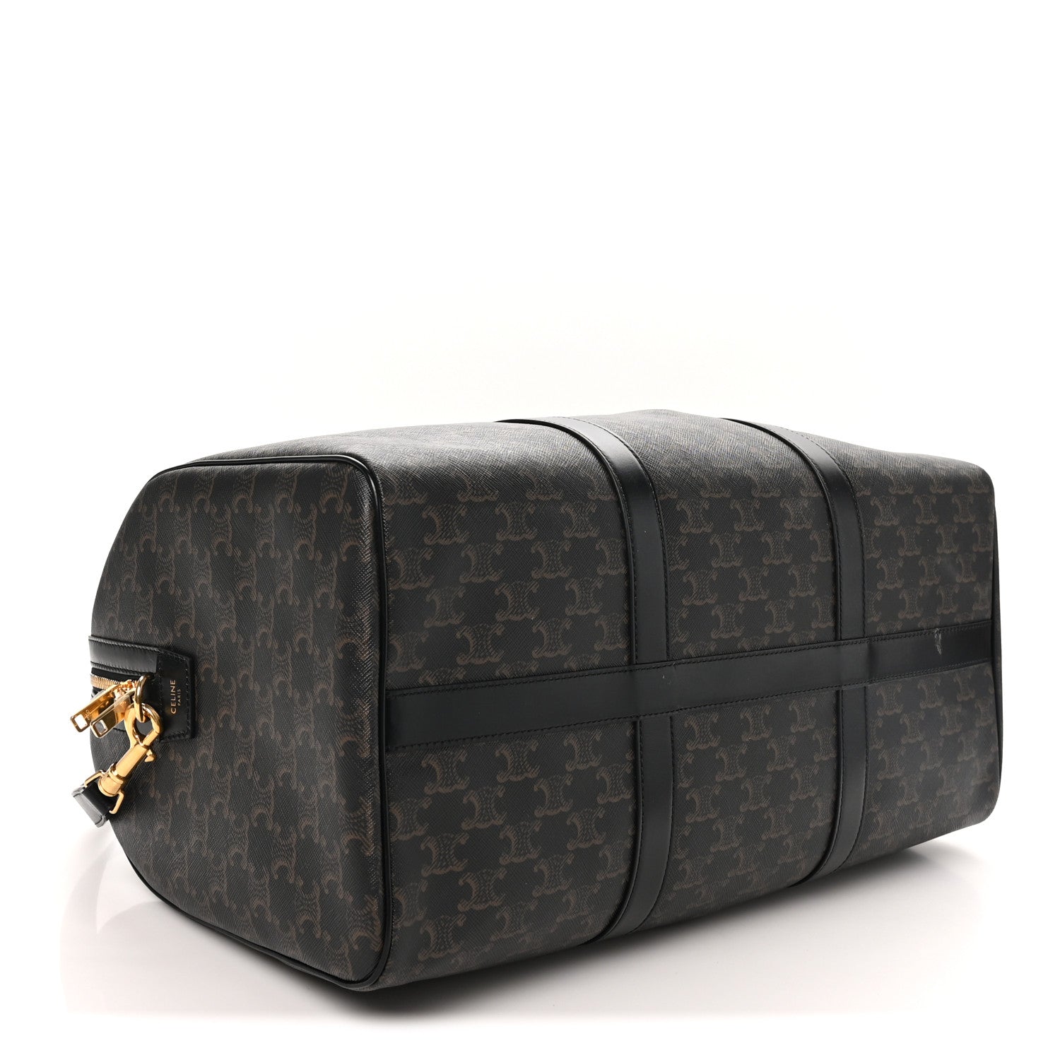 Celine Triomphe Canvas Medium Voyage Duffle Black 3 of 9