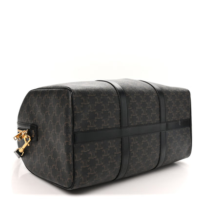 Celine Triomphe Canvas Medium Voyage Duffle Black 3 of 9
