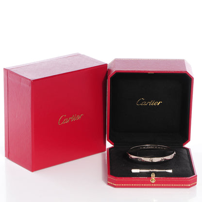 Cartier 18K White Gold LOVE Bracelet 19 6 of 6