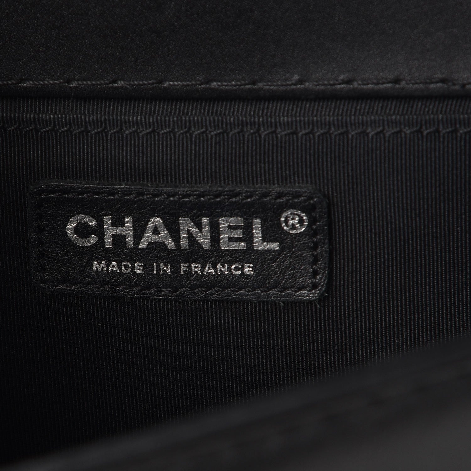 Chanel Calfskin Double Stitch Medium Boy Flap Black 6 of 8