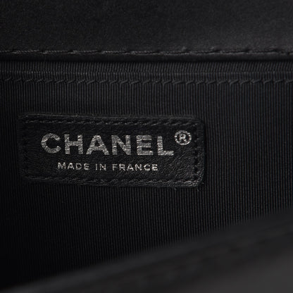 Chanel Calfskin Double Stitch Medium Boy Flap Black 6 of 8