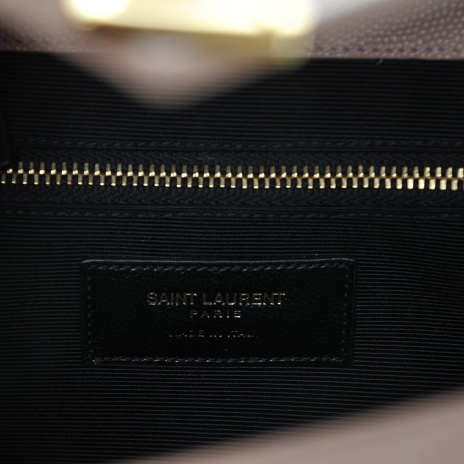 Saint Laurent Grain De Poudre Matelasse Chevron Large Monogram Satchel Light Dusty Rose 7 of 8