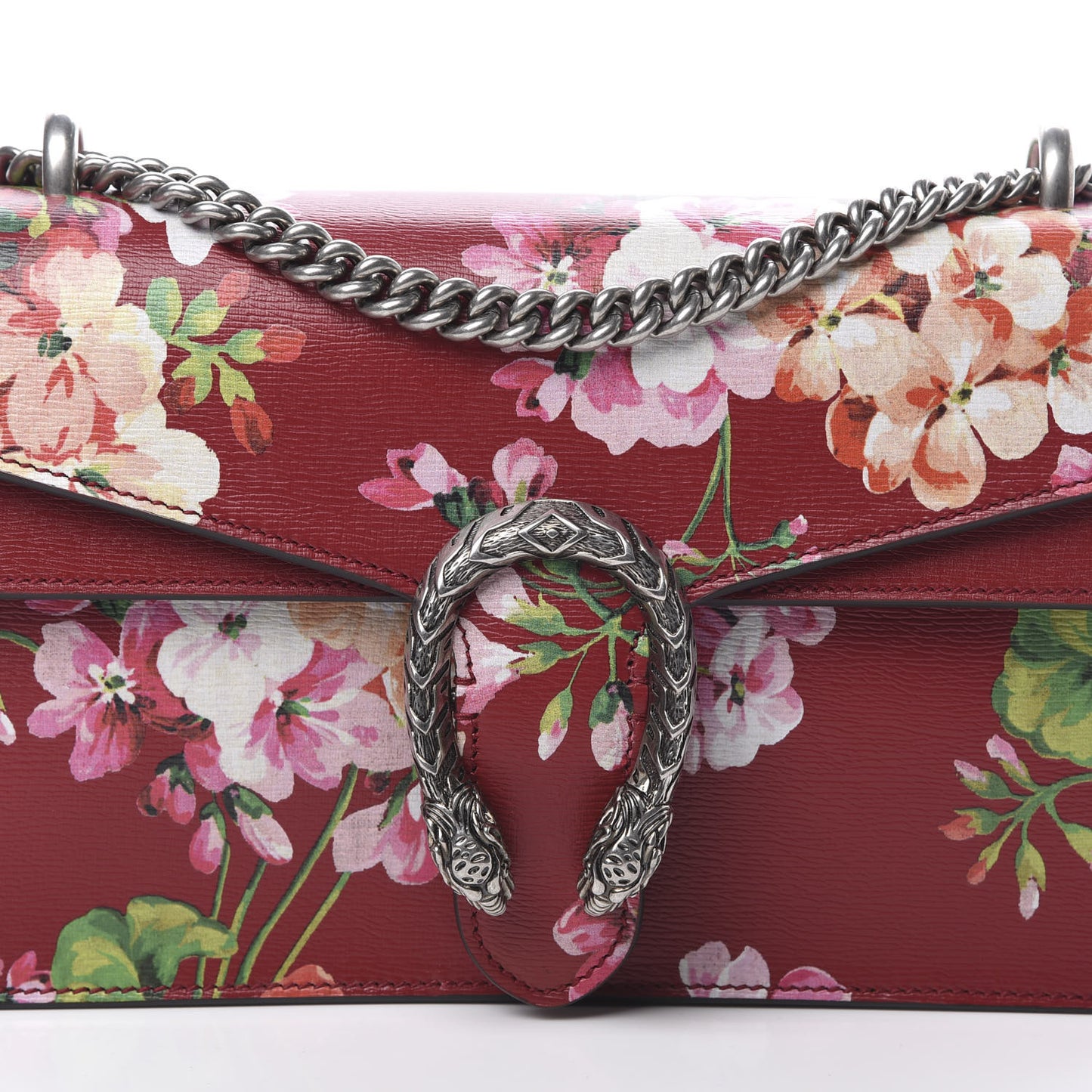 Calfskin Blooms Print Small Dionysus Shoulder Bag Romantic Cherry Multicolor