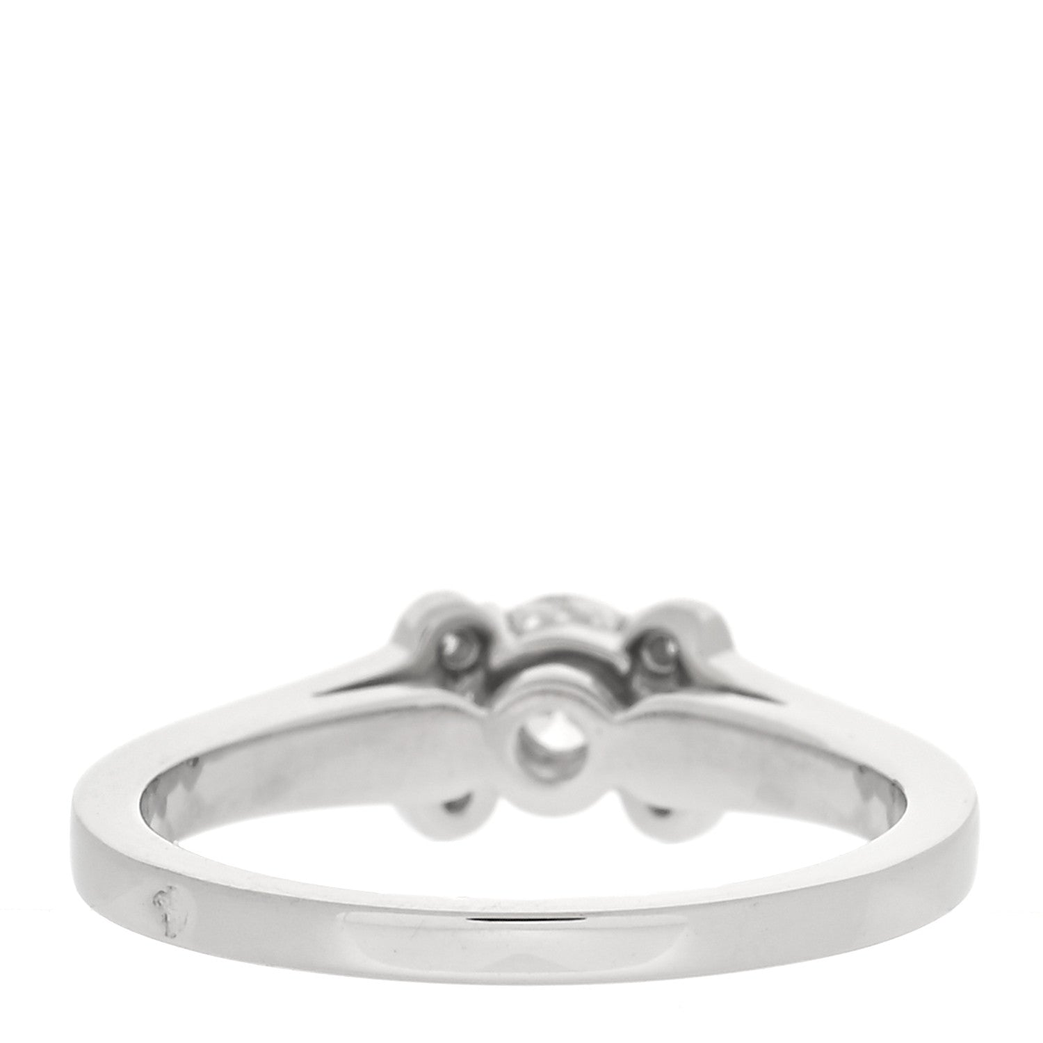 Cartier Platinum Diamond .33ct Ballerine Solitaire Engagement Ring 49 4.75 3 of 5