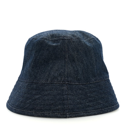 Prada Denim Re-Nylon Reversible Bucket Hat Blue Black 10 of 12