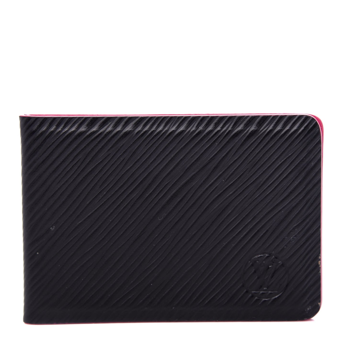 Epi Mirror and Case Pouch Black Pink