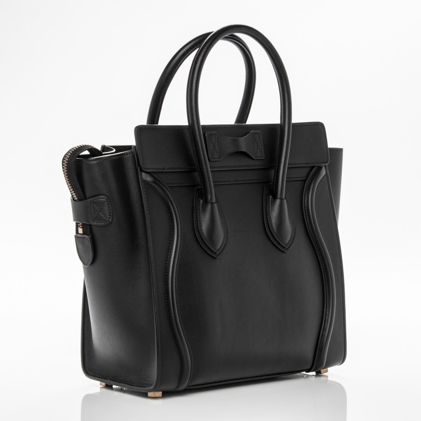 Smooth Calfskin Micro Luggage Black