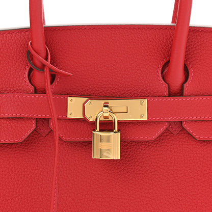 Hermes Togo Birkin 30 Rouge Casaque 8 of 11