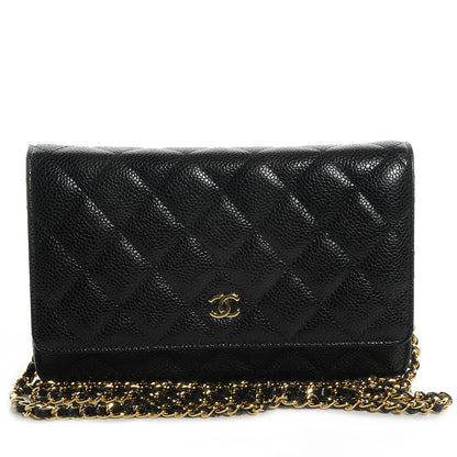 Chanel Caviar Quilted Wallet On Chain WOC Black 1 of 9