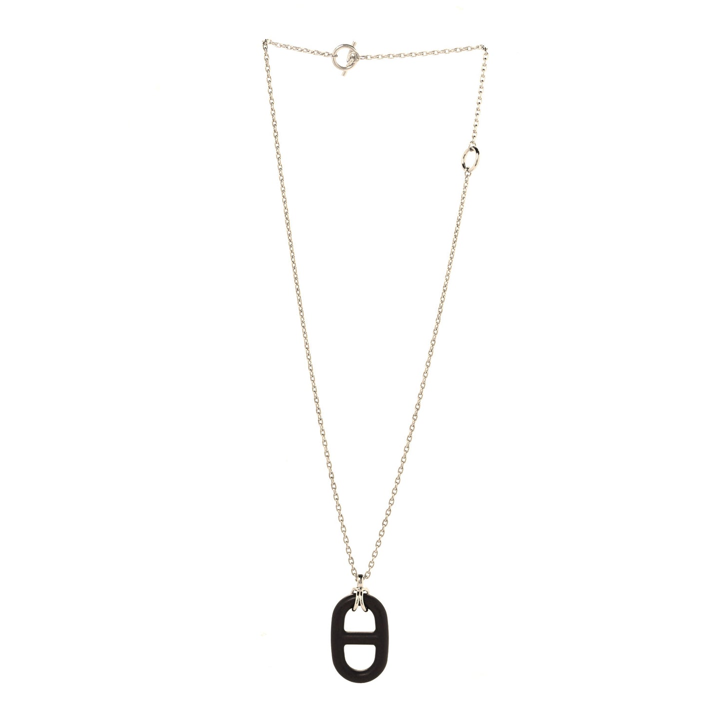 Vulcanium Chaine d'Ancre Necklace Silver Brun