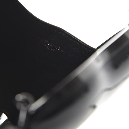 Saint Laurent Smooth Calfskin Heart Monogram Love Box Crossbody Black 8 of 9