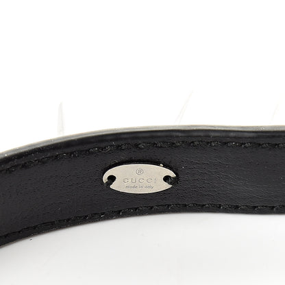 Gucci Calfskin Studs Elastic Headband Black 4 of 6