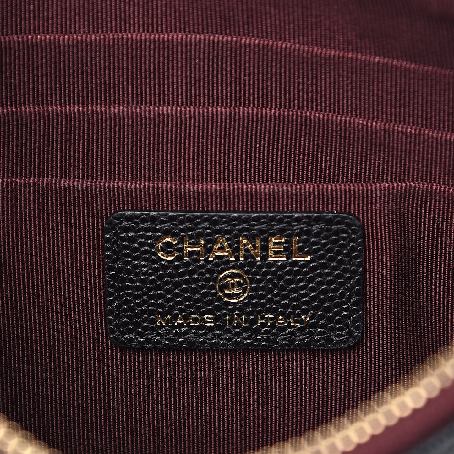 Caviar Quilted Small Pouch Black