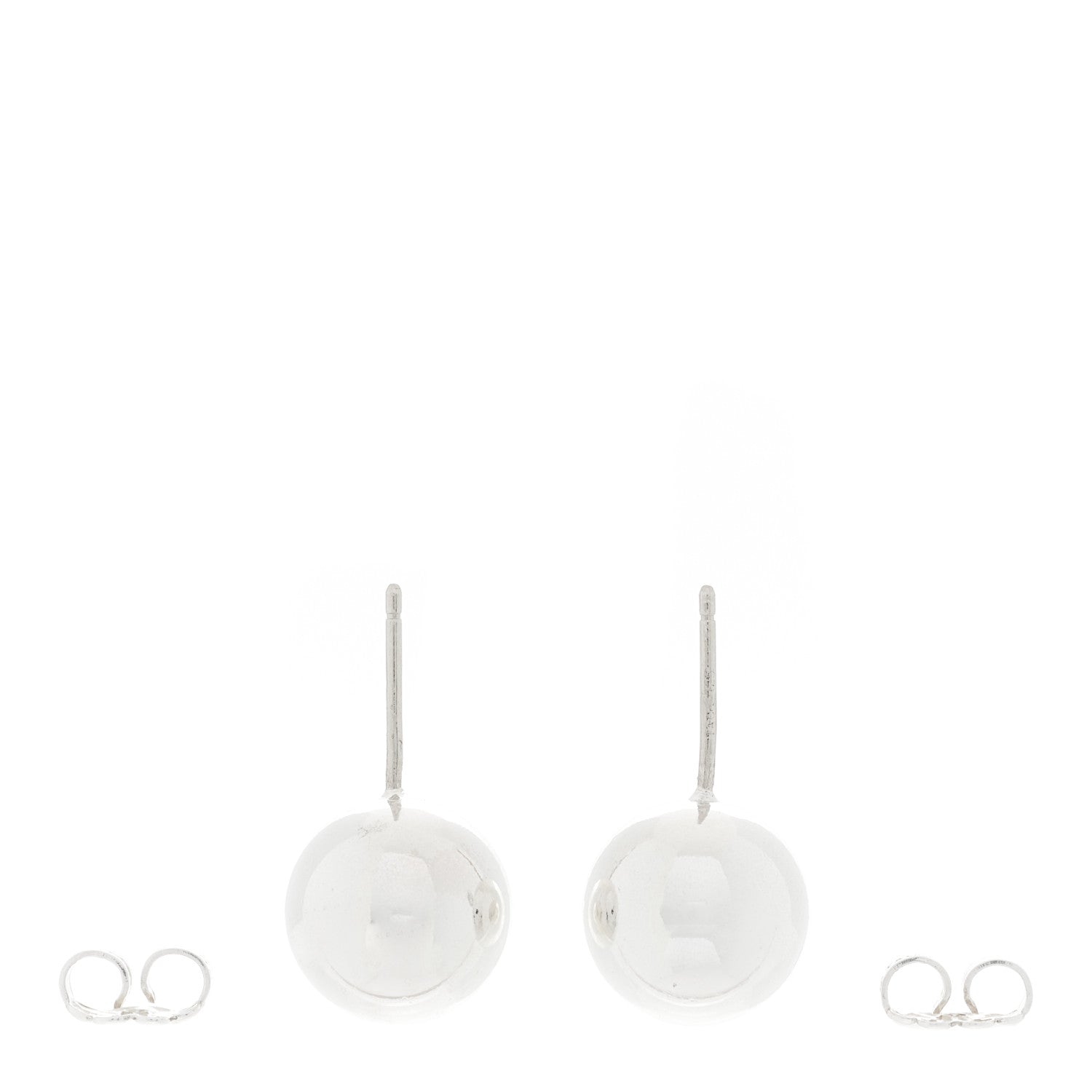Tiffany Sterling Silver 10mm HardWear Ball Earrings 3 of 5