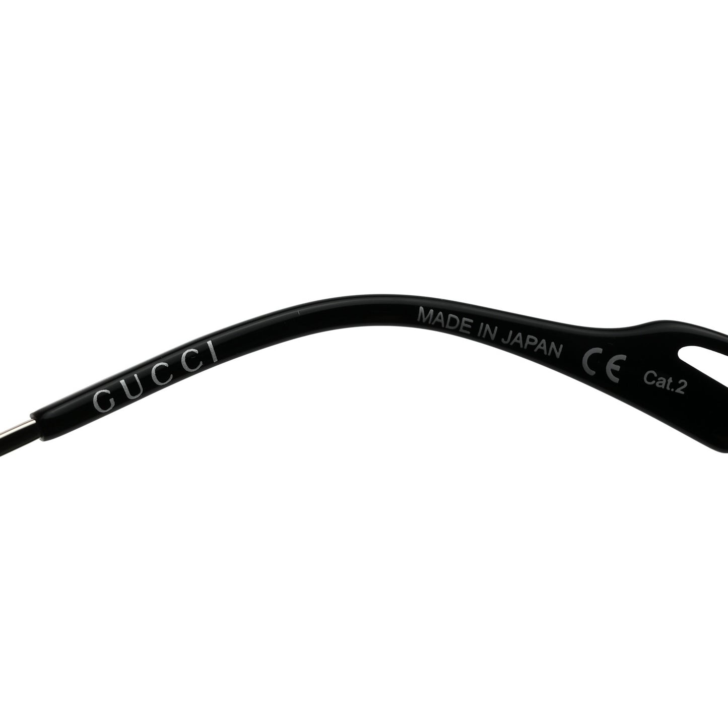 Metal Square Frame Sunglasses GG0739S Black