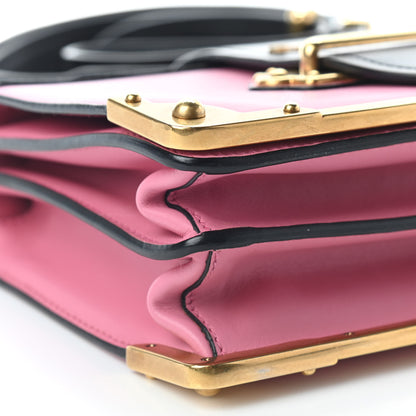Prada City Calf Saffiano Cahier Bag Fuxia Black 6 of 7