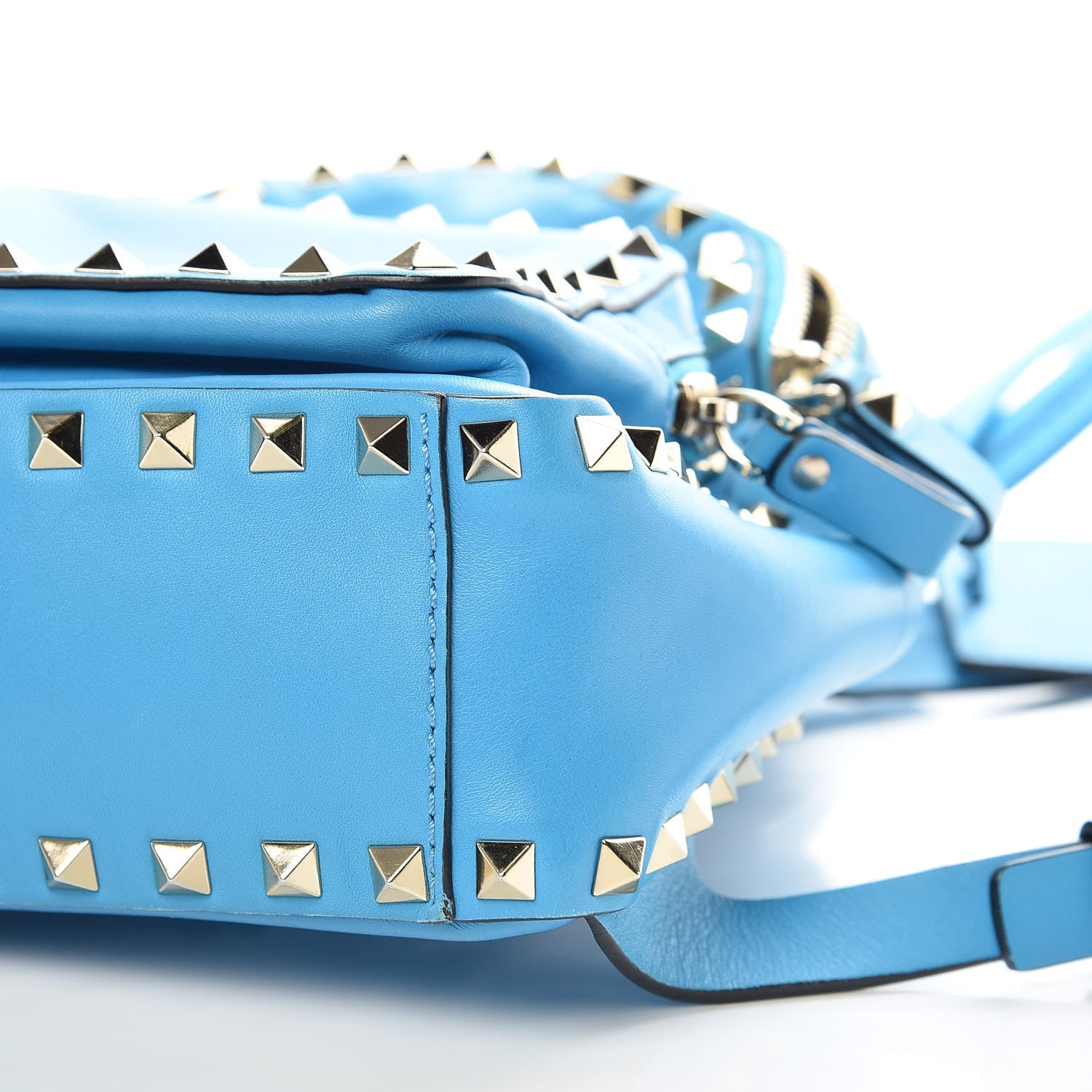 Valentino Garavani Calfskin Mini Rockstud Backpack Parrot 8 of 9