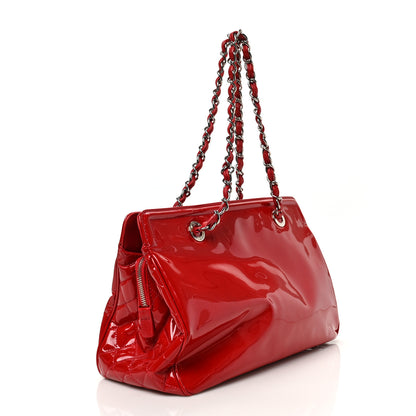 Chanel Vinyl Lipstick Ligne Tote Red 3 of 11